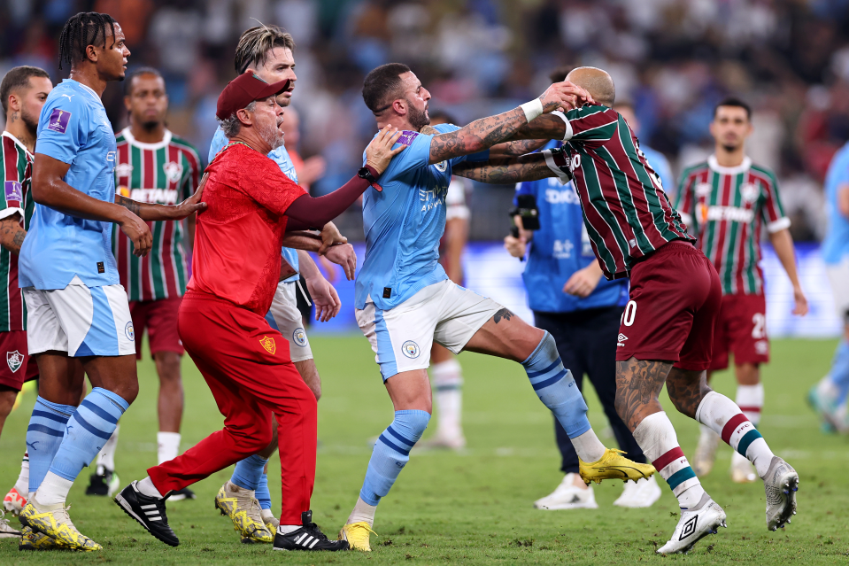 After Kyle Walker involved in heated scuffle with Felipe Melo following Club World Cup win