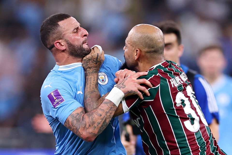 After Kyle Walker involved in heated scuffle with Felipe Melo following Club World Cup win