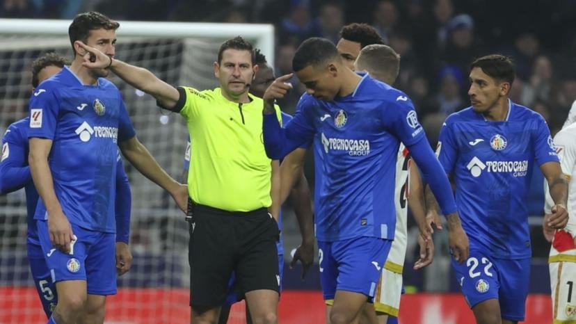 Full Reason Why referee sent Greenwood off for Getafe vs Rayo Vallecano.